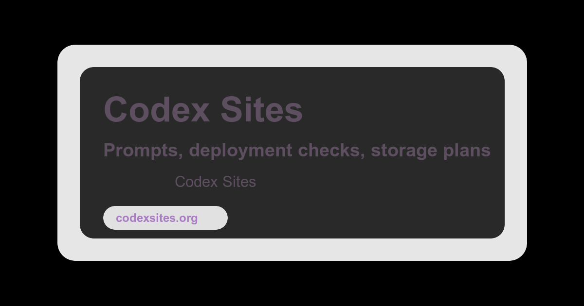 Codex Examples Social Codex Sites Guide: Prompts, Examples, Tools & Alternatives 2026 ...